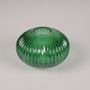 Vases - Green glass vase D16cm H10.5cm - LE COMPTOIR.COM
