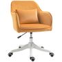 Office seating - Yellow velvet massage office chair - AOSOM BUSINESS