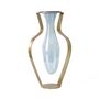 Vases - Vase Droplet Wide - Aqua - KITBOX DESIGN