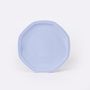 Couverts & ustensiles de cuisine - L’assiette octogonale en porcelaine - Bleu pastel - OGRE LA FABRIQUE