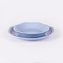 Kitchen utensils - Octagonal porcelain soup plate - Light blue - OGRE LA FABRIQUE