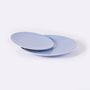Mini-cuisines - La grande assiette ronde en porcelaine -Bleu clair - OGRE LA FABRIQUE