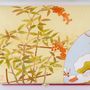 Caskets and boxes - Japanese Chabako, Decorative Box, Hand-Dyed Kyo-Yuzen "Osho-Gatsu (New Year Celebration)" - INTERIOR CHABAKO
