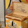 Storage boxes - Japanese Chabako, Decorative Storage Box, Hand-Dyed Kyo-Yuzen "UNRYU (Dragon)" - INTERIOR CHABAKO