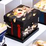 Caskets and boxes - Japanese Chabako, Decorative Box, Hand-Dyed Kyo-Yuzen "TATSU (Zodiac Dragon)" - INTERIOR CHABAKO