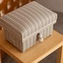 Caskets and boxes - Japanese Chabako, Decorative Box, SHIMA SHIMA, Kokura Weave “Ryo-u (Cool Rain)” - INTERIOR CHABAKO