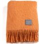 Throw blankets - Stackelbergs Orange Mohair Blanket - STACKELBERGS
