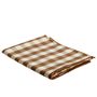 Table cloths - Cotton Linen Tablecloth 140 x 240 cm Vichy Brown MS22045  - ANDREA HOUSE