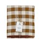 Table cloths - Vichy brown cotton/linen tablecloth 140x240 cm MS22046 - ANDREA HOUSE