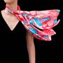 Scarves - Silk twill long scarves, collection “Animalis” -  “summer” color - CÉLINE DOMINIAK