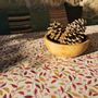 Linge de table textile - Nappe enduite Tilleul Prune  - FLEUR DE SOLEIL