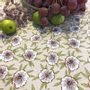 Linge de table textile - Nappe en coton enduit Etamine - FLEUR DE SOLEIL