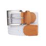 Leather goods - White braided belt - VERTICAL L ACCESSOIRE