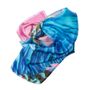 Foulards et écharpes - Foulard carré en soie, collection "Rêves Martiens", rose et bleu - CÉLINE DOMINIAK