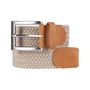 Leather goods - Beige braided belt - VERTICAL L ACCESSOIRE