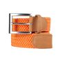 Leather goods - Orange braided belt - VERTICAL L ACCESSOIRE