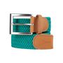 Leather goods - Green braided belt - VERTICAL L ACCESSOIRE