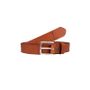 Leather goods - Cognac genuine leather belt - VERTICAL L ACCESSOIRE