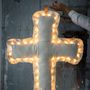 Other wall decoration - Luminous crosses  - ROSE VELOURS