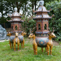 Goldsmithing - Pair of Qilin perfume burners in cloisonné enamels - TRESORIENT