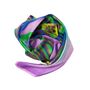 Scarves - Square silk scarf, collection “Les Rêves Martiens”, green and purple - CÉLINE DOMINIAK
