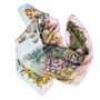 Scarves - Square silk scarf, “Lost Paradis” collection, “Chemin” model - artist's scarf - CÉLINE DOMINIAK