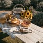 Outdoor kitchens - Water hyacinth picnic basket 40x28x42 cm AX22211  - ANDREA HOUSE