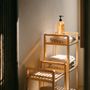 Bathroom storage - 4 tier bamboo shelf 30.5x30.5x104 cm BA22001  - ANDREA HOUSE