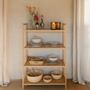 Bathroom storage - 5 tier bamboo shelf 70.5x30.5x104 cm BA22002  - ANDREA HOUSE