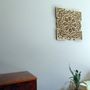 Autres décorations murales - Mandala en bois, décoration d'appartement, art mural élégant. - BHDECOR