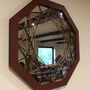 Miroirs - Miroir mural Art Déco, miroir avec cadre en bois - BHDECOR