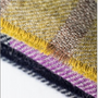 Foulards et écharpes - Couvre-lit 100 % alpaga à rayures lurex pour bébé en fibres naturelles. Luxe et durabilité - PUEBLO