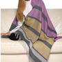 Scarves - 100% Baby Alpaca Lurex Stripes Throw Cover made of natural fibers. Luxury and sustainability - PUEBLO