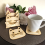 Cadeaux - Cadeau de pendaison de crémaillère en bois pour chat (ensemble de 6 pièces) - BHDECOR