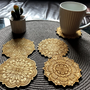 Other wall decoration - Set of 8 Wooden Cat Coasters Housewarming Gift - BHDECOR