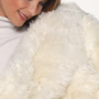 Scarves - Suri alpaca fur Throw. Luxury and sustainability. Natural certified fibers - PUEBLO