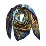 Hair accessories - Square silk scarf, “Paradis Perdus” collection, “Rivière” model (wearable art) - CÉLINE DOMINIAK