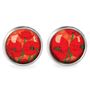 Jewelry - Ears studs Queen Size surgical stainless steel - Poppy - LES JOLIES D'EMILIE