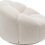 Lounge chairs - Swivel Armchair Peppo Lounge White - KARE DESIGN GMBH