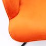 Lounge chairs - Swivel Armchair Oscar Velvet Orange - KARE DESIGN GMBH