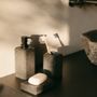 Installation accessories - Black travertine soap dispenser 7x7x19 cm BA22184  - ANDREA HOUSE