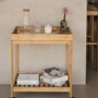 Food storage - 2-tier bamboo trolley 55x34x63 cm CC22005  - ANDREA HOUSE