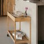 Food storage - 2-tier bamboo trolley 55x34x63 cm CC22005  - ANDREA HOUSE