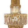 Wall lamps - Realization lighting in  bronze, crystal, rock crystal / custom-made  - OMBRES ET FACETTES