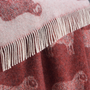 Throw blankets - NEW Sheep Pure Wool Throw - Available in Blue, Green Burgundy and Aubergine - 130 x 190 cm - J.J. TEXTILE LTD