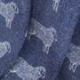 Throw blankets - NEW Sheep Pure Wool Throw - Available in Blue, Green Burgundy and Aubergine - 130 x 190 cm - J.J. TEXTILE LTD