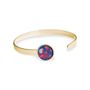Jewelry - Thin bangle fully gilded with fine gold Les Parisiennes Floralies - LES JOLIES D'EMILIE