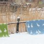 Plaids - Couverture en laine de canard - Disponible en bleu et vert - 130 x 180 cm - J.J. TEXTILE LTD