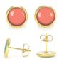 Jewelry - Flash Gold Surgical Stainless Steel Studs - Pamplemousse - LES JOLIES D'EMILIE
