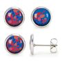 Jewelry - Silver Surgical Stainless Steel Studs - Floralies (02171) - LES JOLIES D'EMILIE